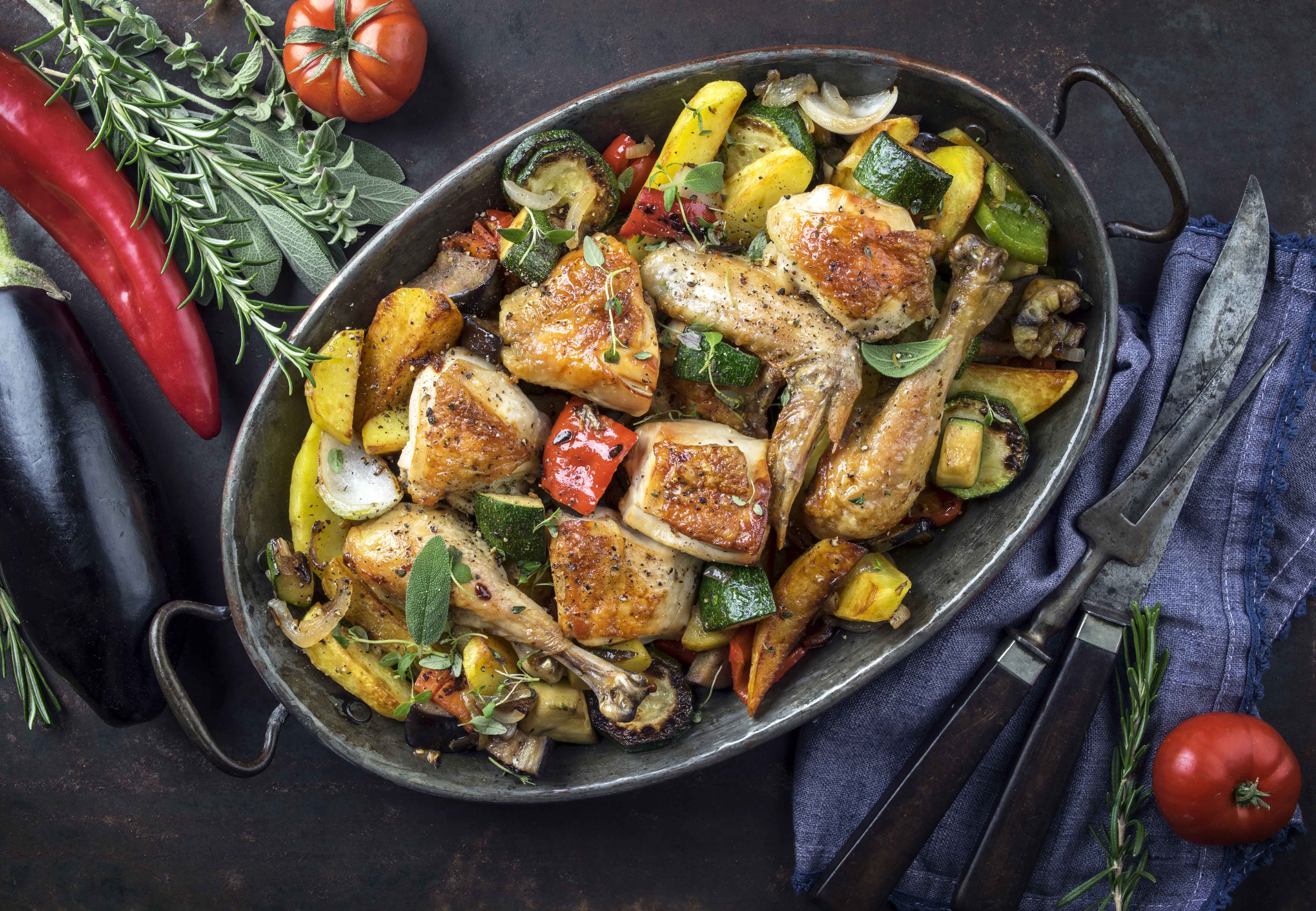 Mediterranean Chicken with Mixed Vegetables