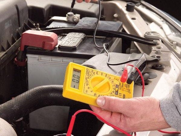 Car battery testing instructions