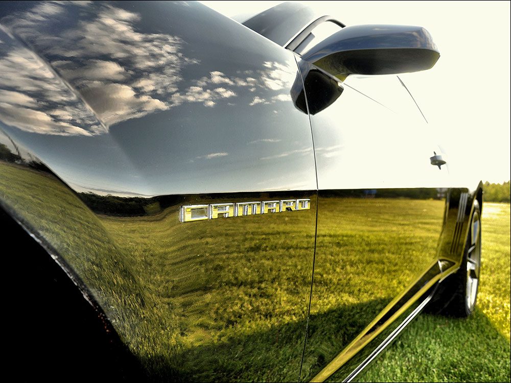 Reflections on Camaro door