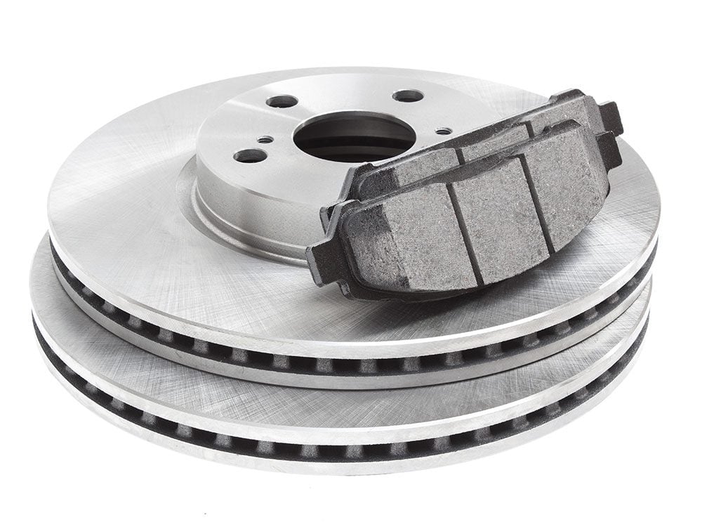 Brake discs and brake pads