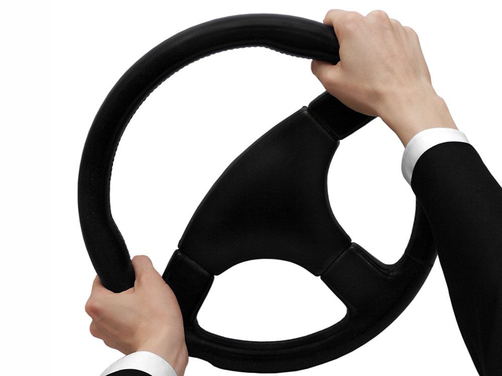 Locked steering wheel