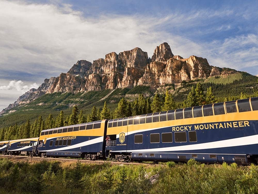 Rocky Mountaineer mountain rides