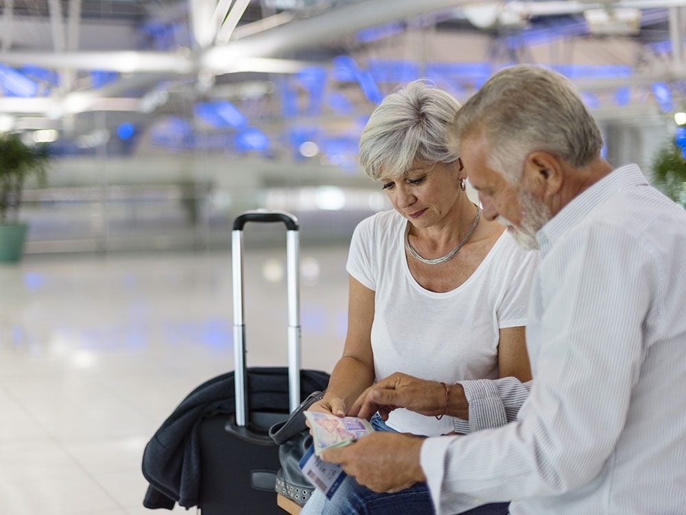 Airport tips for seniors at check-in