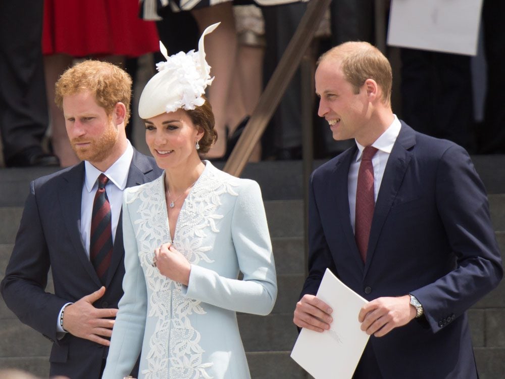 Prince Harry, Duchess Kate Middleton and Prince William