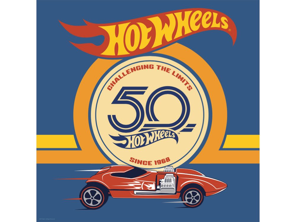 hot wheels 50th anniversary logo