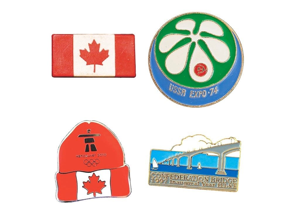 Rare pins from around Canada