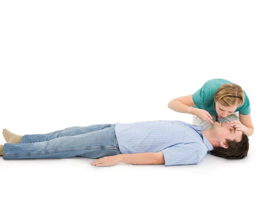CPR step 5: Give rescue breaths