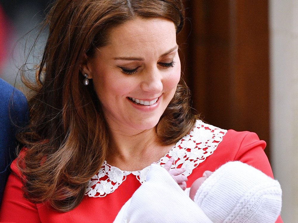 Kate Middleton with Prince Louis