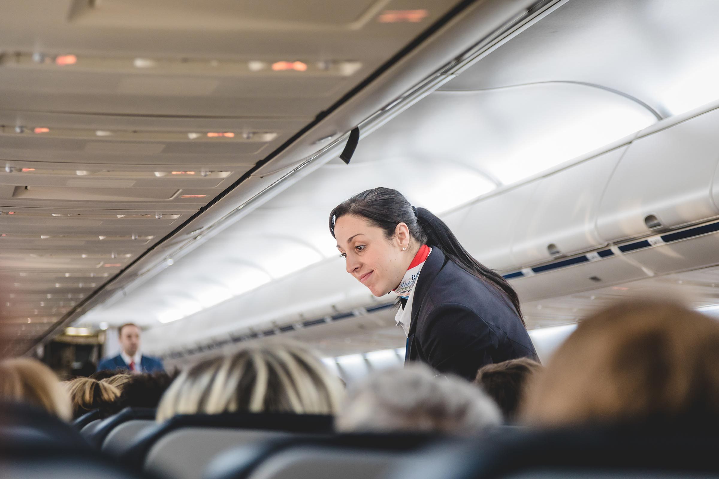 flight attendant plane