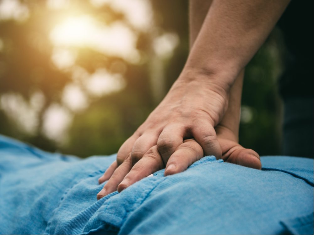 Man performing CPR