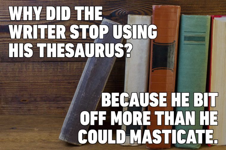 Thesaurus Jokes Grammar Nerds Will Appreciate Reader's Digest