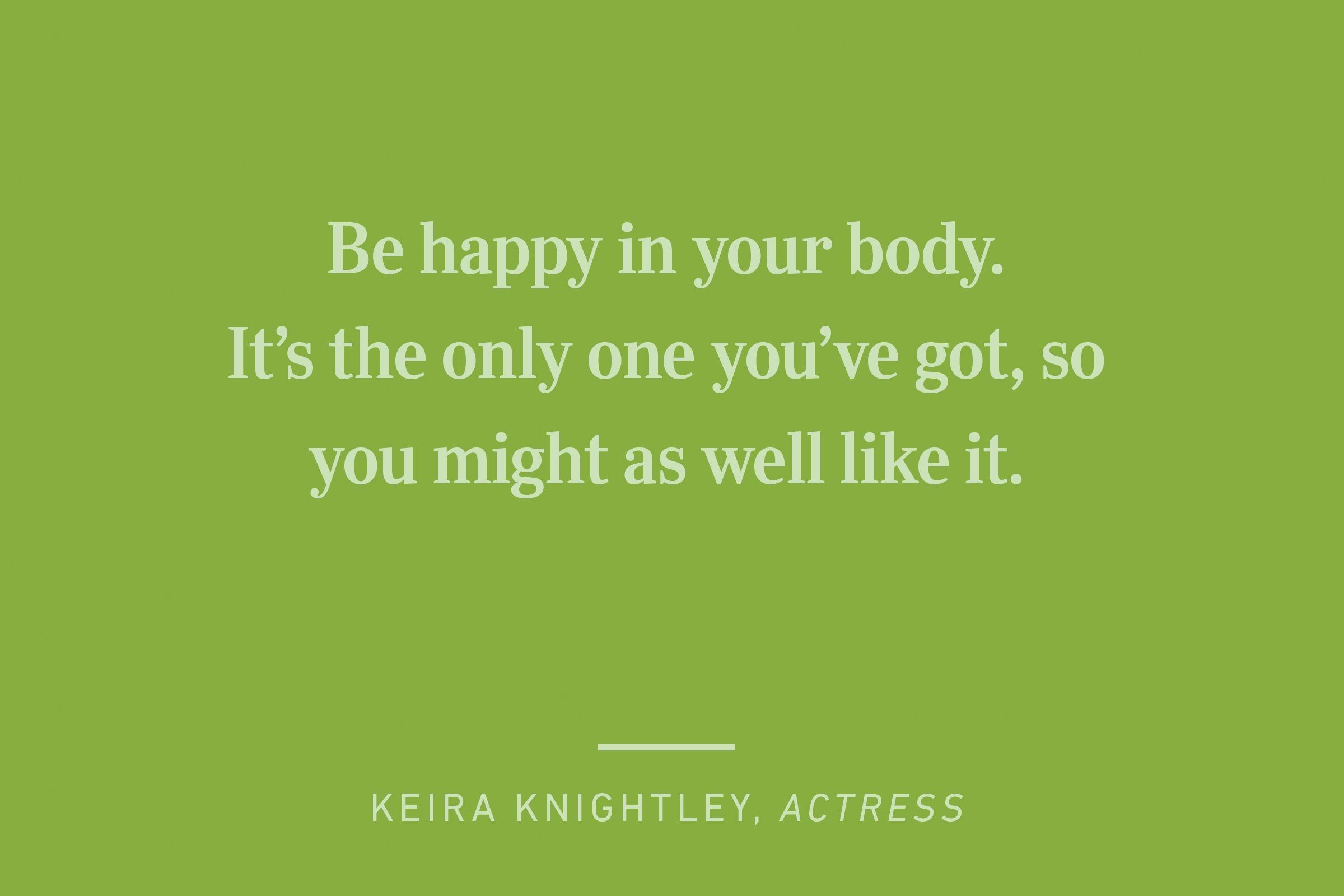 keira knightly happiness quote