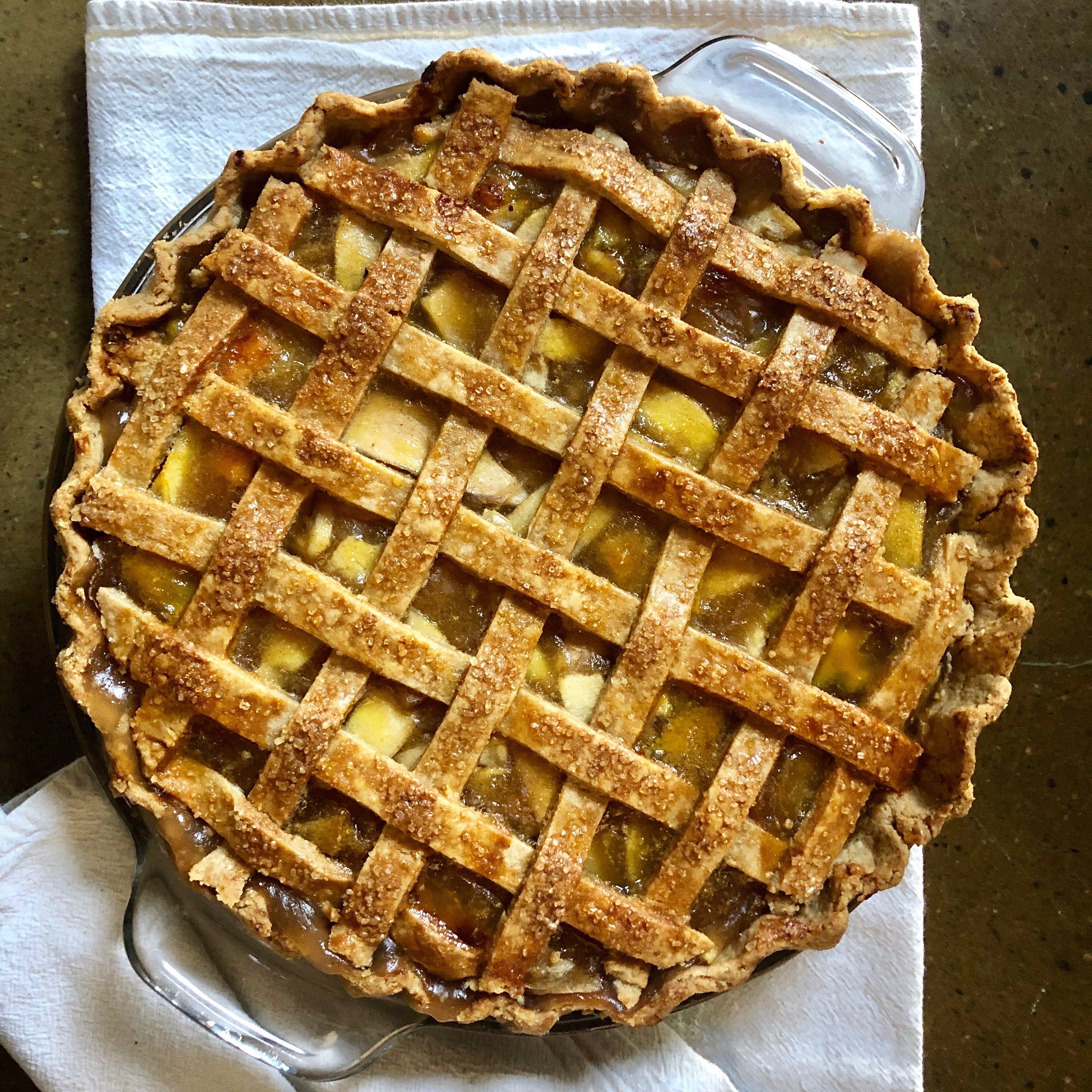 baking quarantine pie