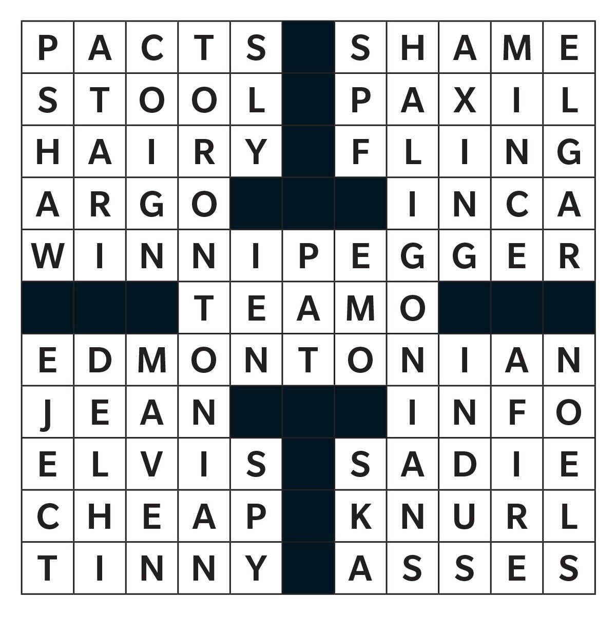 Printable Crossword Puzzles From Reader s Digest Canada