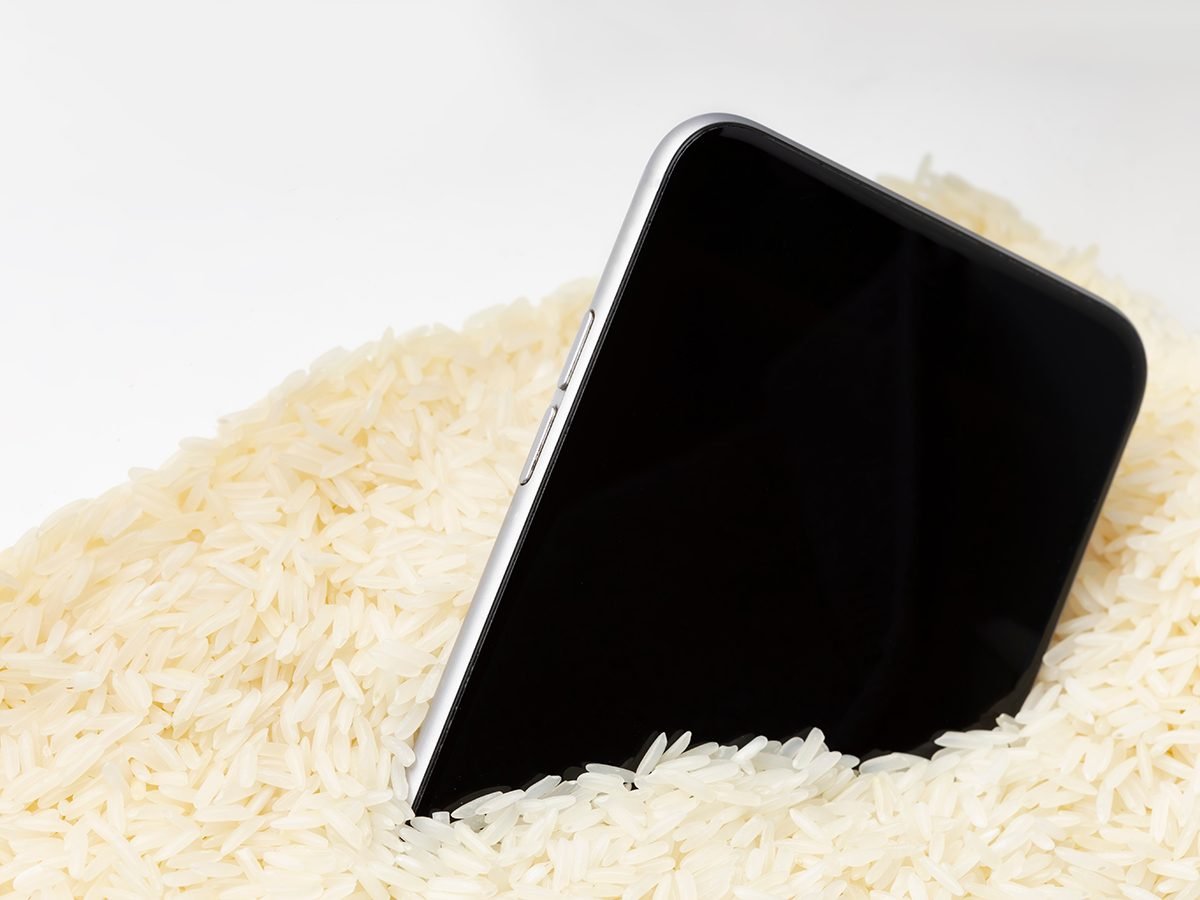 bag of rice phone