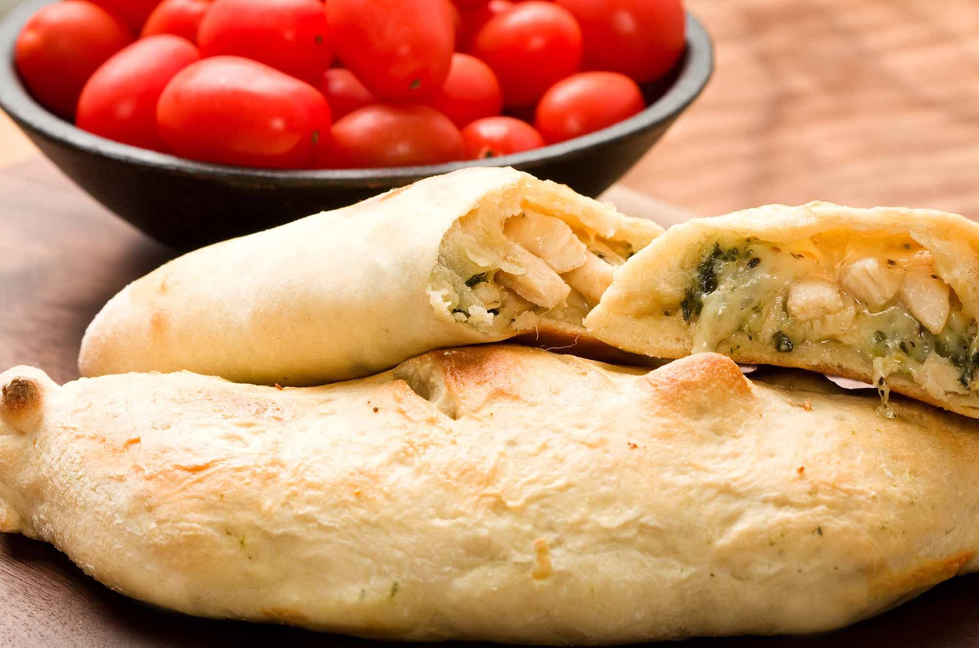 Chicken and Spinach Calzone